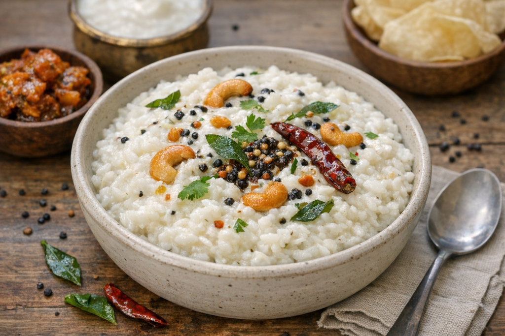🥣 Best Curd Rice Recipe (Super Easy & Refreshing South Indian Meal in 10 Minutes) 1 Curd Rice