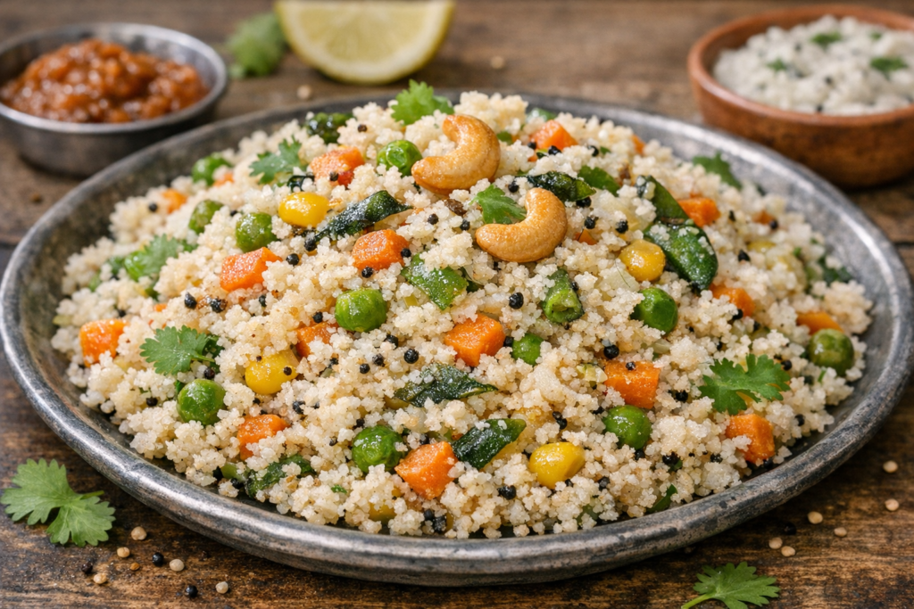 🥣 Vegetable Upma Recipe (Soft & Fluffy Breakfast in 15 Minutes) 1 Vegetable Upma