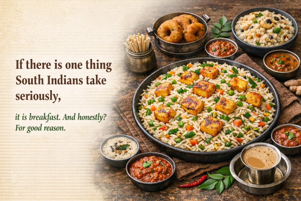 If there is one thing South Indians take seriously, it is breakfast. And honestly? For good reason.