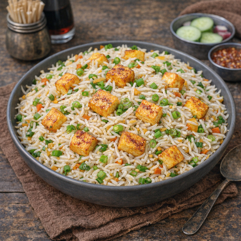 Paneer fried rice Recipe