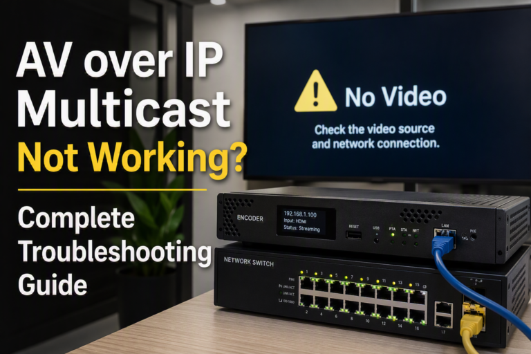 AV over IP Multicast Not Working