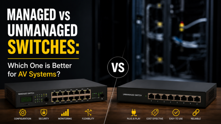 Managed vs Unmanaged Switches Which One is Better for AV Systems