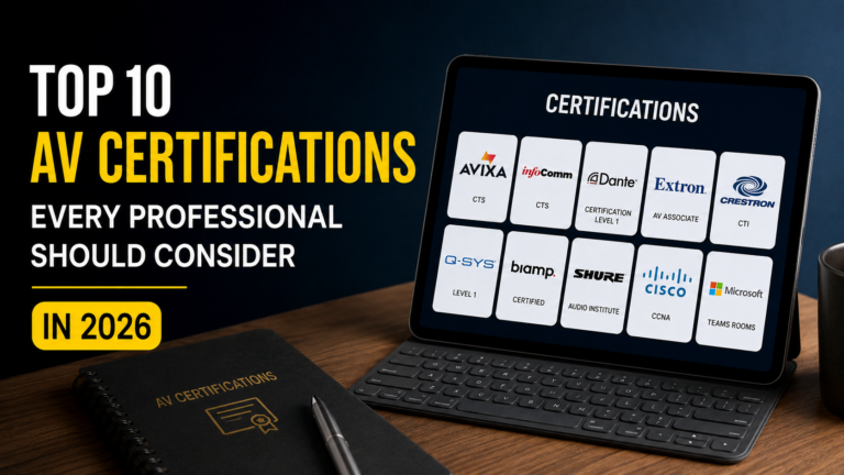 Top 10 AV Certifications Every Professional Should Consider in 2026