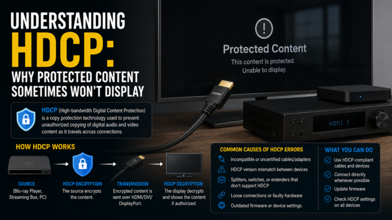 Understanding HDCP: Why Protected Content Sometimes Won’t Display