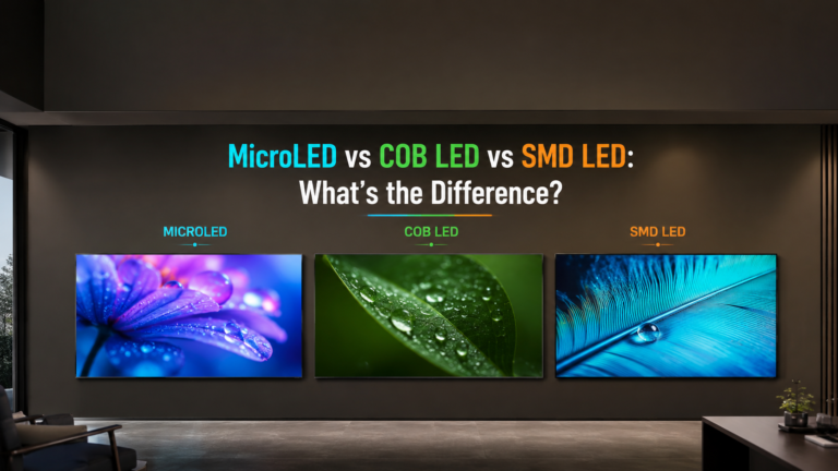MicroLED vs COB LED vs SMD LED